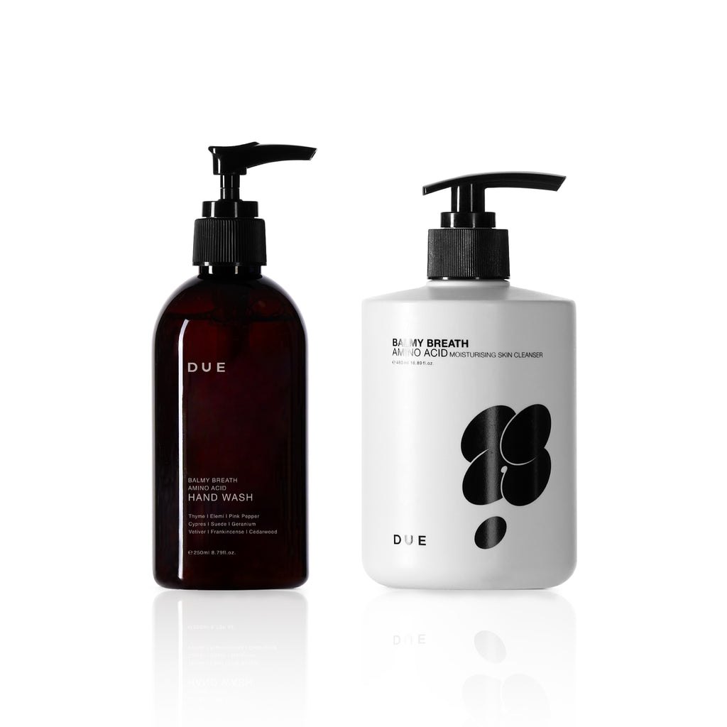 晞沐 胺基酸保濕沐浴露 480ml + 胺基酸洗手露 250ml (裸瓶附贈棉麻束袋)